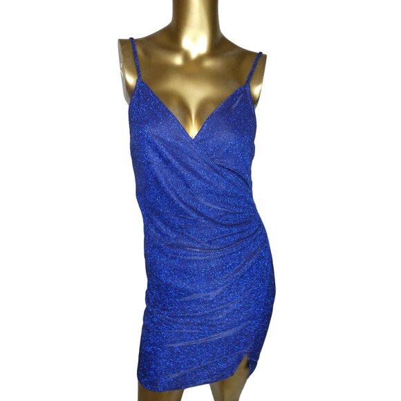 Inspired Hearts Women's‎ Blue Mini Dress 7BYAC791R Size M - Picture 1 of 8